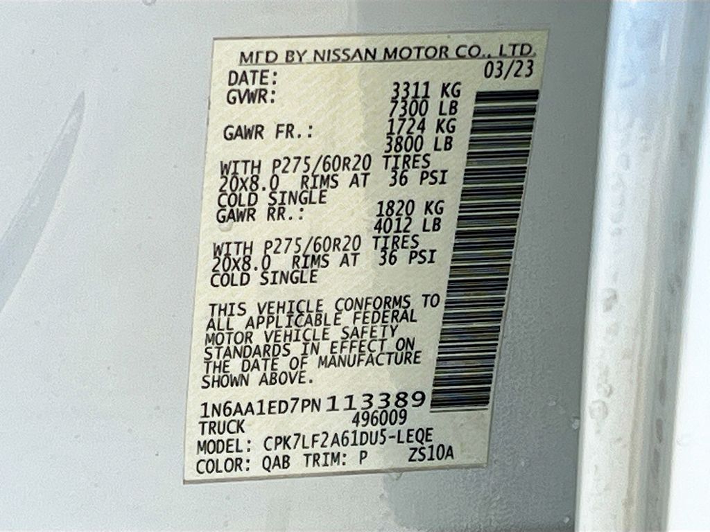 Used 2023 White Nissan Platinum Reserve image 34