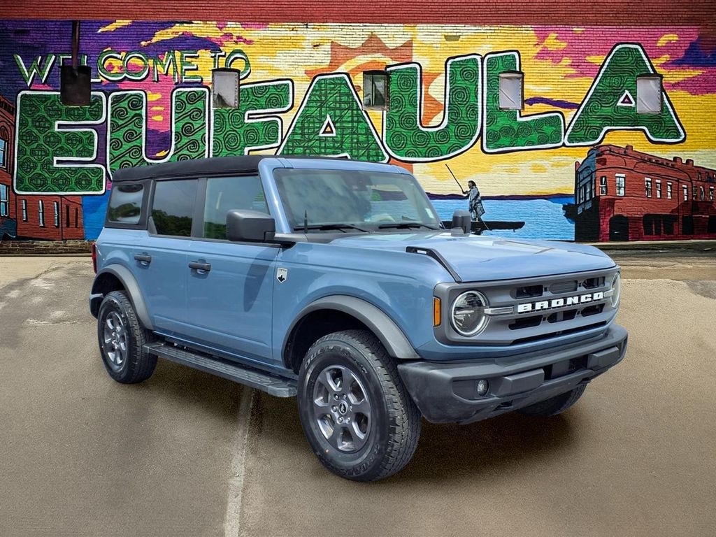 Blue (Azure Gray Metallic) 2024 Ford Bronco Big Bend 4-Door 4WD SUV / Crossover Four-Wheel Drive Automatic
