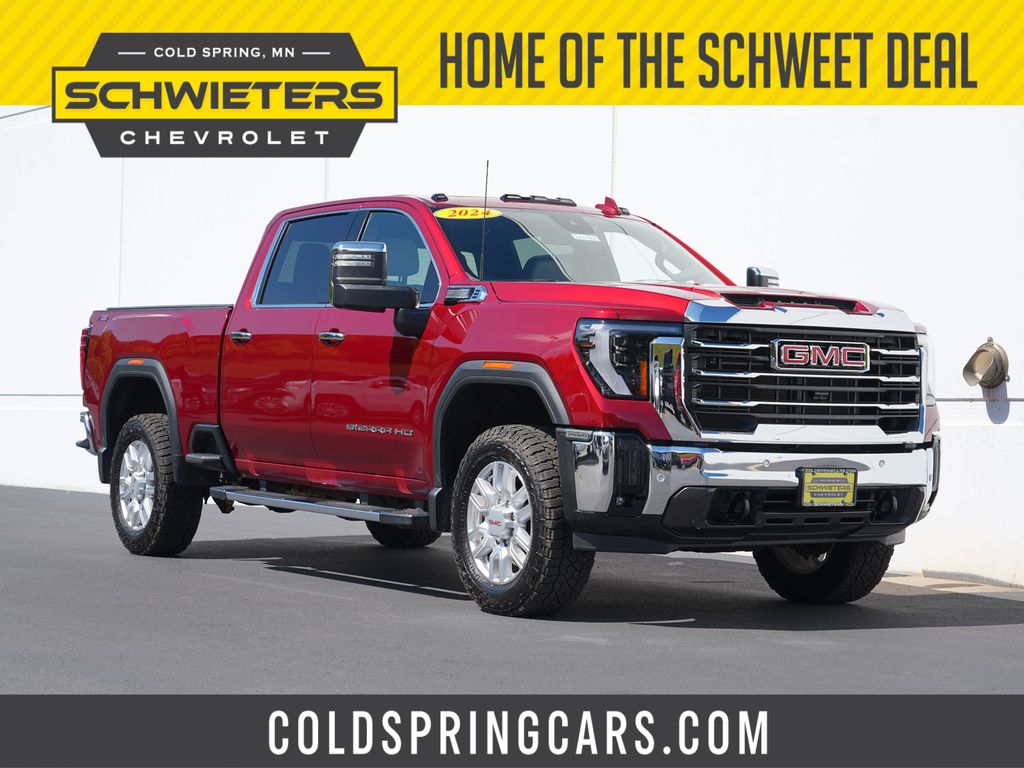 Volcanic Red Tintcoat 2024 GMC Sierra 3500HD Pickup Truck Four-Wheel Drive Automatic