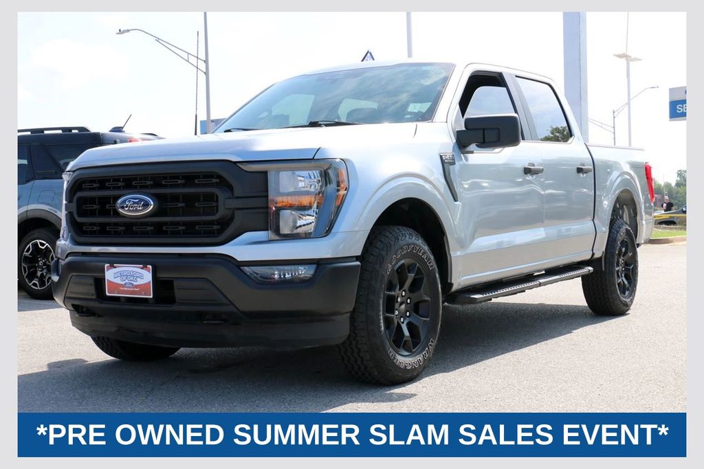 Silver Metallic 2023 Ford F-150 Pickup Truck Four-Wheel Drive Automatic