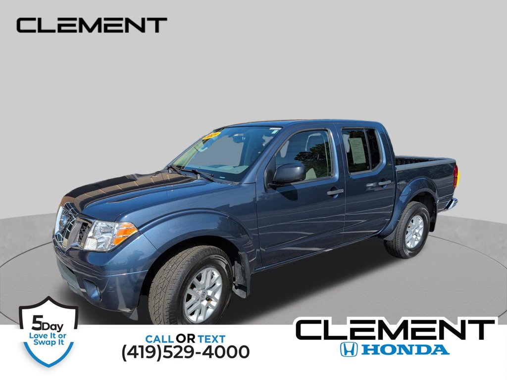 Arctic Blue Metallic 2021 Nissan Frontier Pickup Truck Four-Wheel Drive 9-Speed Automatic