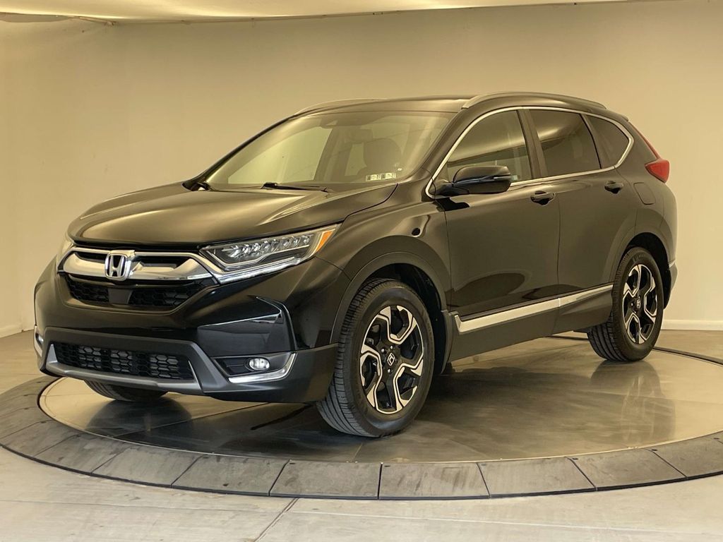 Black (Obsidian Blue Pearl) 2017 Honda CR-V Touring AWD SUV / Crossover All-Wheel Drive Continuously Variable Transmission