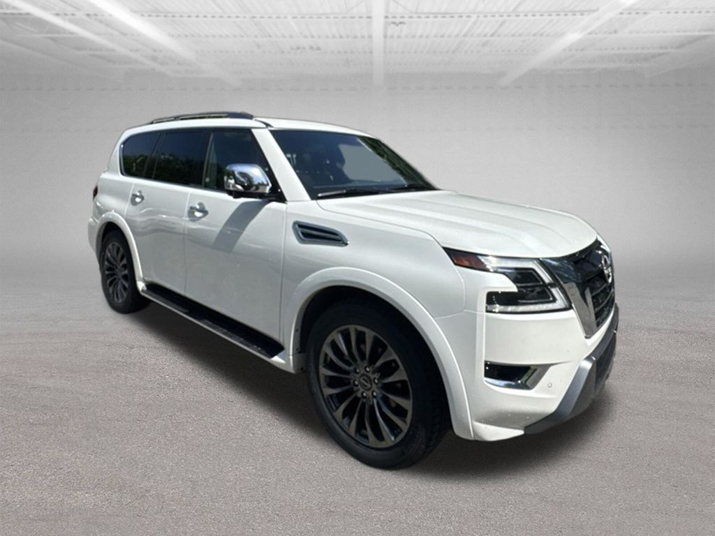 2023 Nissan Armada Platinum White at John Sisson Motors