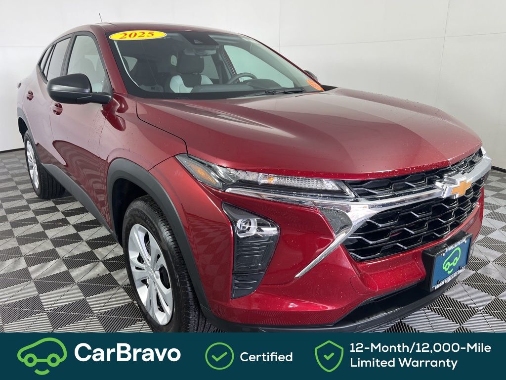 Red (Crimson Metallic) 2025 Chevrolet Trax LS FWD SUV / Crossover Front-Wheel Drive 6-Speed Automatic