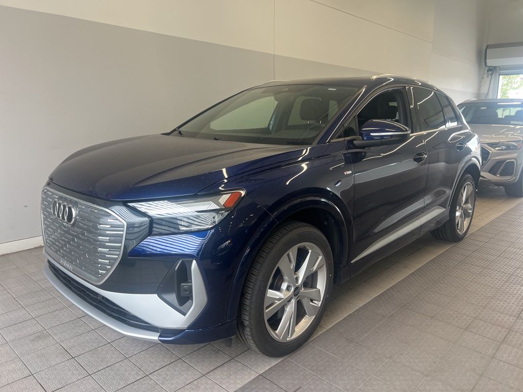 Blue Metallic 2023 Audi Q4 e-tron quattro Premium 50 SUV / Crossover All-Wheel Drive Automatic