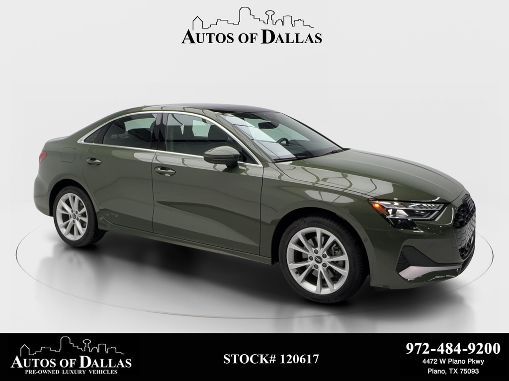 Green Metallic 2025 Audi A3 quattro Premium 40 TFSI Sedan All-Wheel Drive 7-Speed Automatic