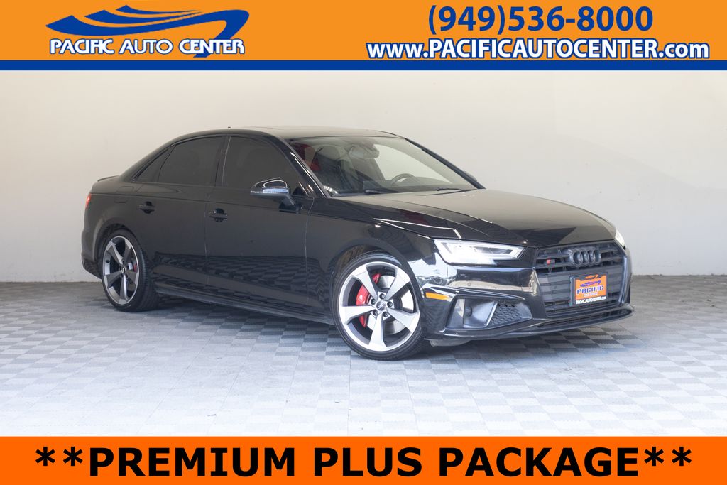Black Metallic 2019 Audi S4 3.0T quattro Premium Plus Sedan AWD Sedan All-Wheel Drive 8-Speed Automatic
