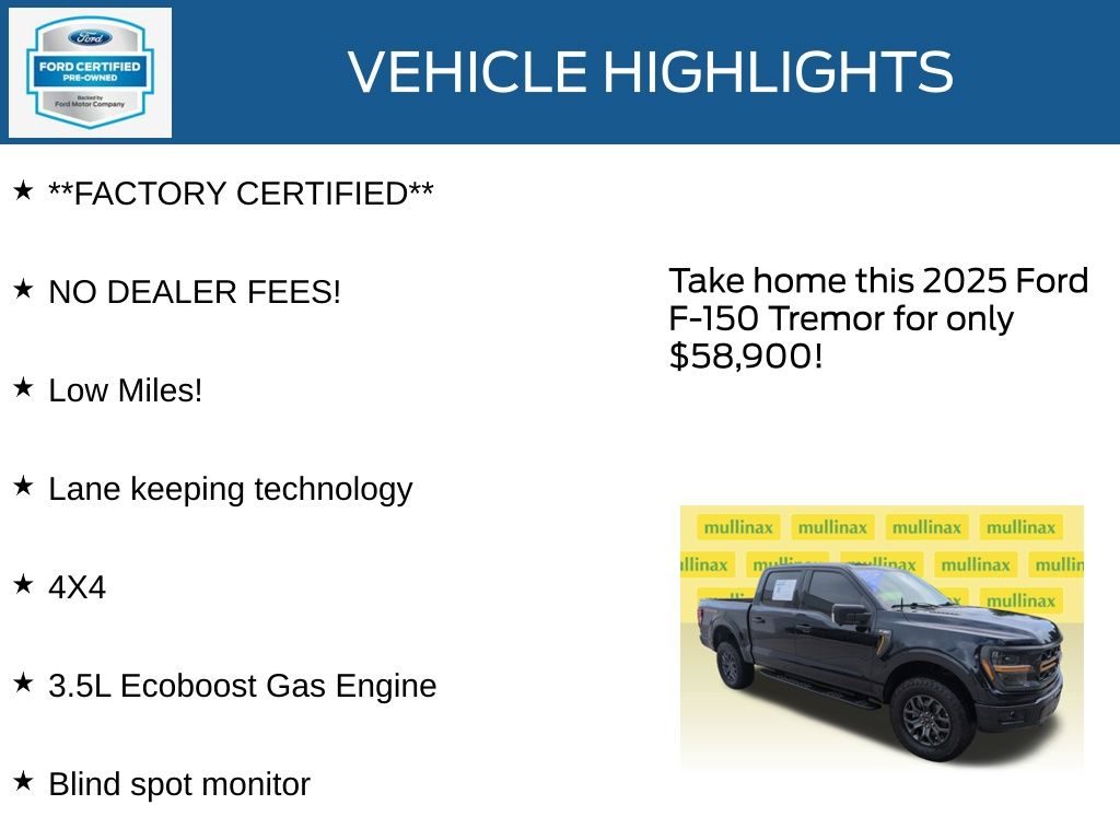 Used 2025 Blue Ford Tremor image 12
