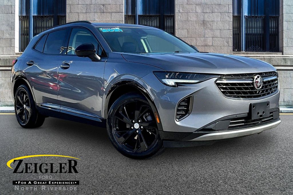 Gray (Satin Steel Metallic) 2021 Buick Envision Essence FWD SUV / Crossover Front-Wheel Drive 9-Speed Automatic