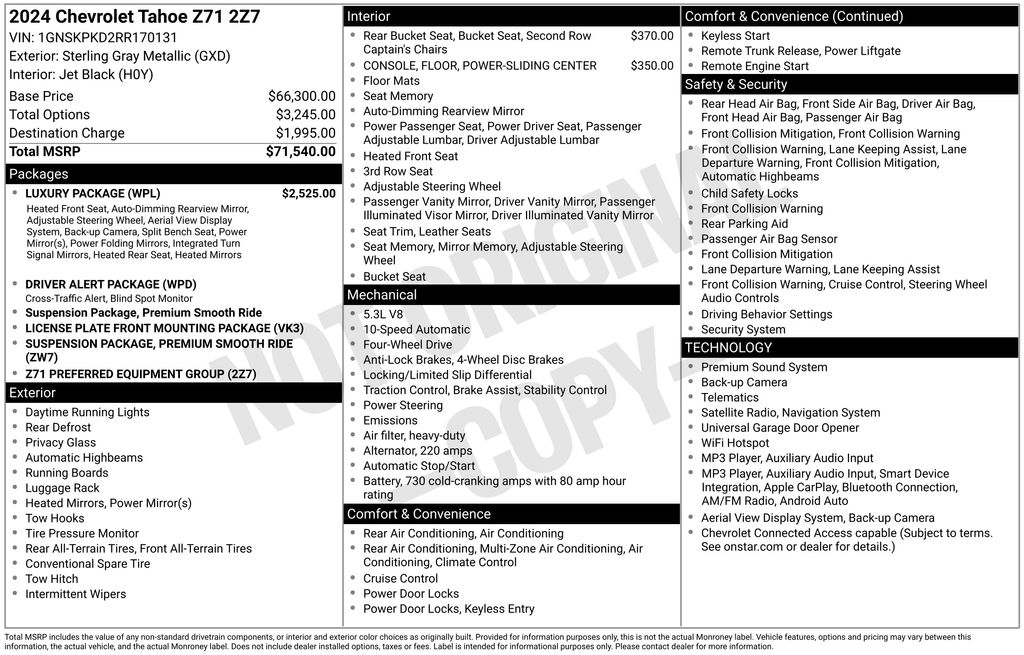 Used 2024 Chevrolet Tahoe SUV