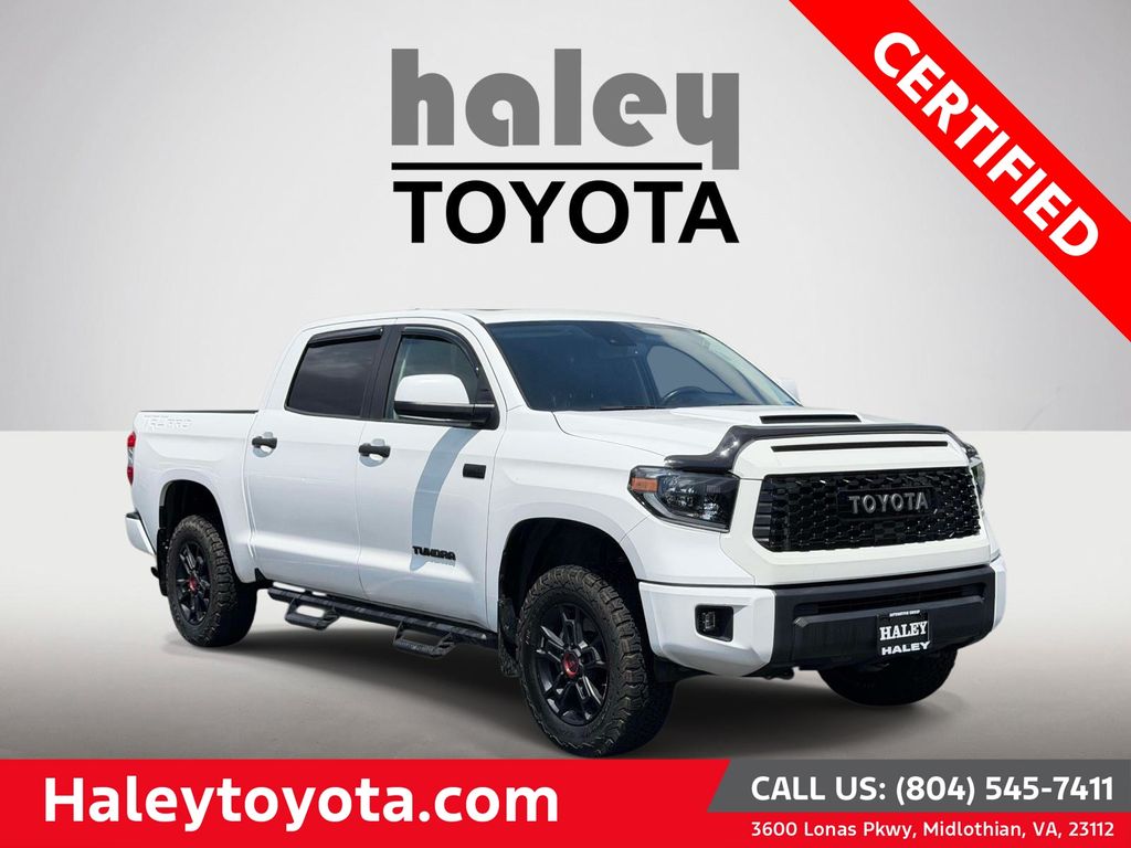 Super White 2020 Toyota Tundra Pickup Truck Four-Wheel Drive 6-Speed Automatic