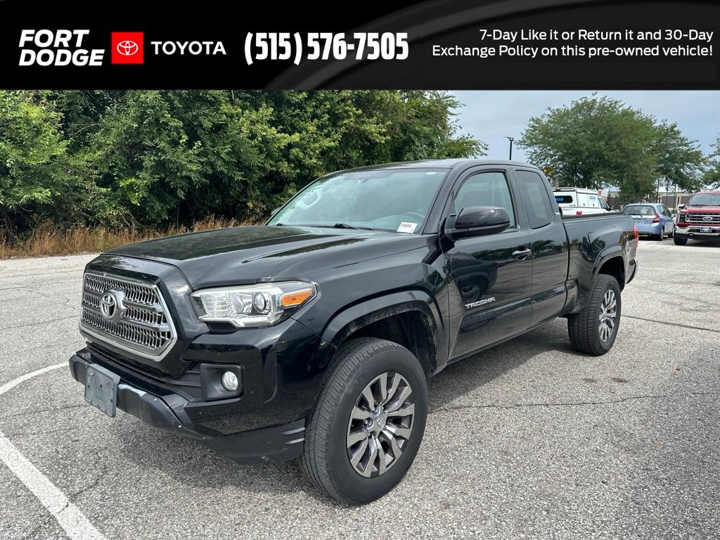 Black 2017 Toyota Tacoma Pickup Truck Four-Wheel Drive 6-Speed Automatic