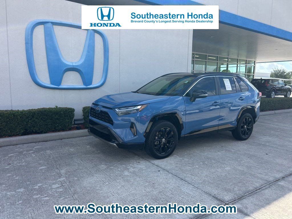 Midnight Black Metallic 2023 Toyota RAV4 Hybrid XSE AWD SUV / Crossover All-Wheel Drive Continuously Variable Transmission
