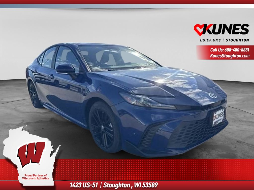 Blue 2025 Toyota Camry Sedan Front-Wheel Drive Continuously Variable Transmission