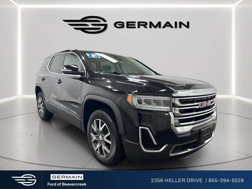 Black (Ebony Twilight Metallic) 2023 GMC Acadia SLE FWD SUV / Crossover Front-Wheel Drive 9-Speed Automatic