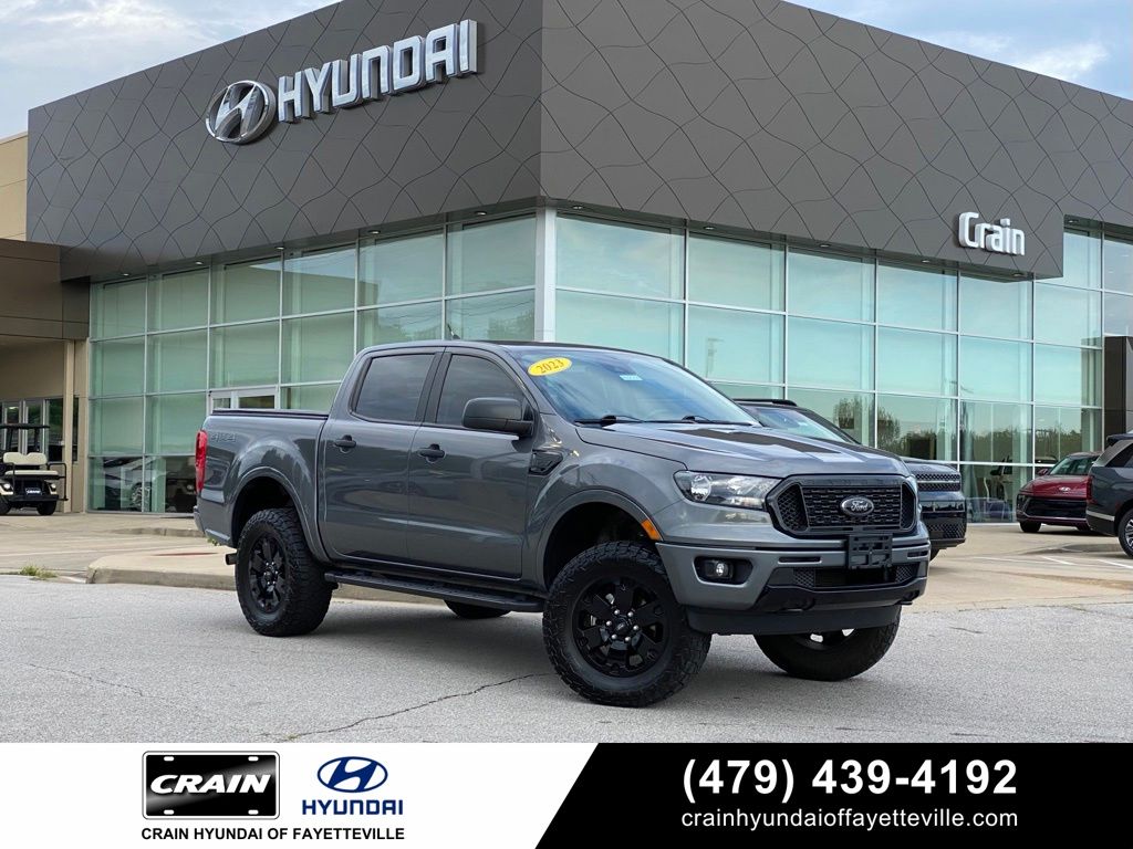 Gray Metallic 2023 Ford Ranger Pickup Truck Four-Wheel Drive Automatic