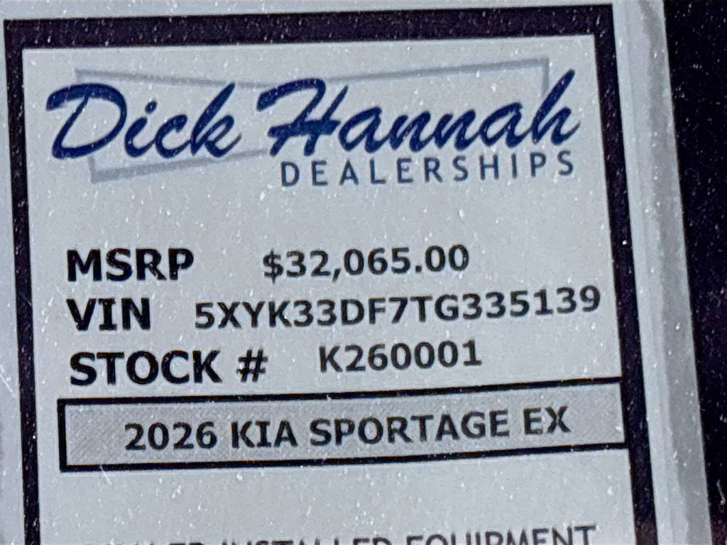 2026 Kia Sportage EX