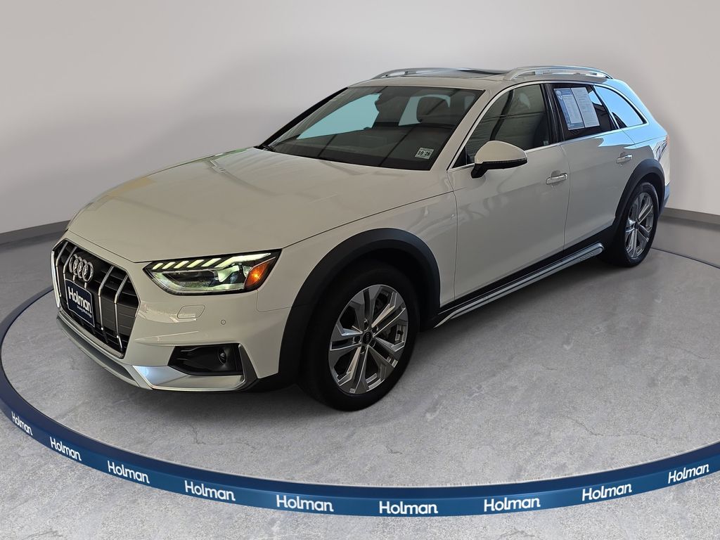 Glacier White Metallic 2024 Audi A4 Allroad quattro Premium Plus 45 TFSI AWD Wagon All-Wheel Drive 7-Speed Automatic