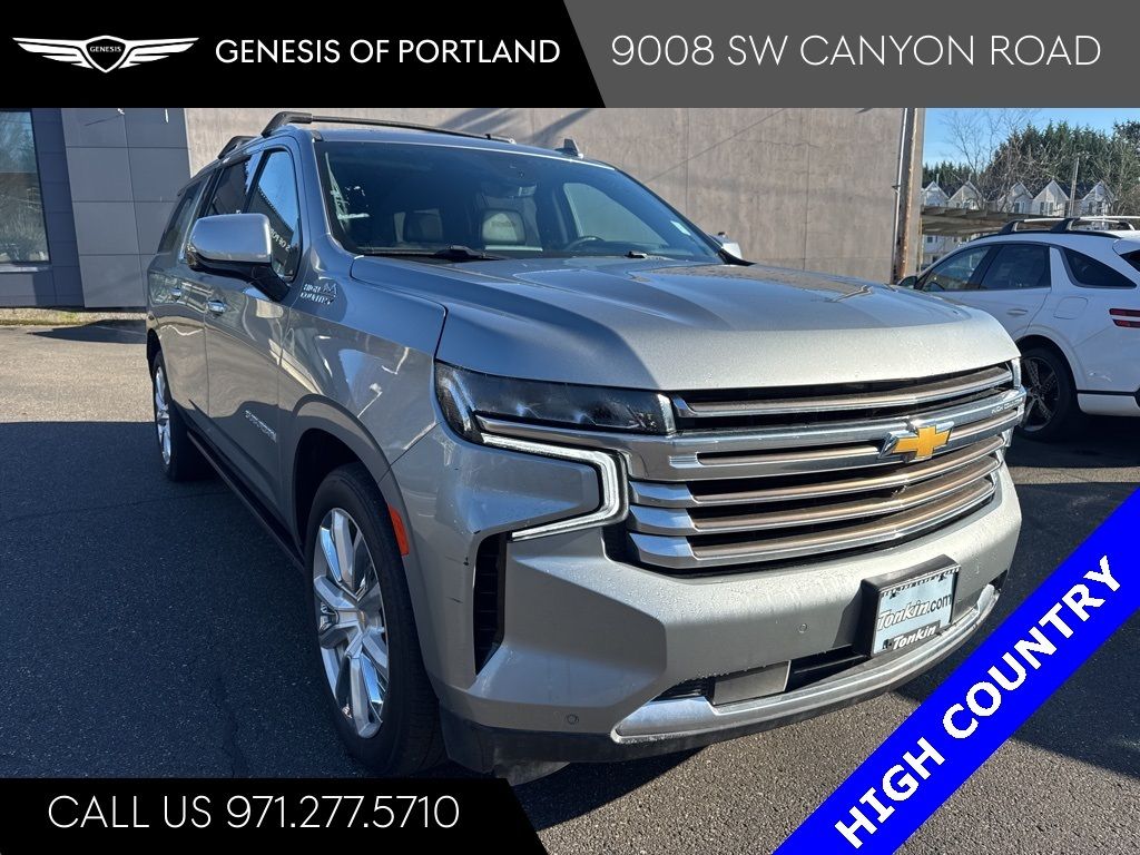 Sterling Gray Metallic 2024 Chevrolet Suburban High Country 4WD SUV / Crossover Four-Wheel Drive