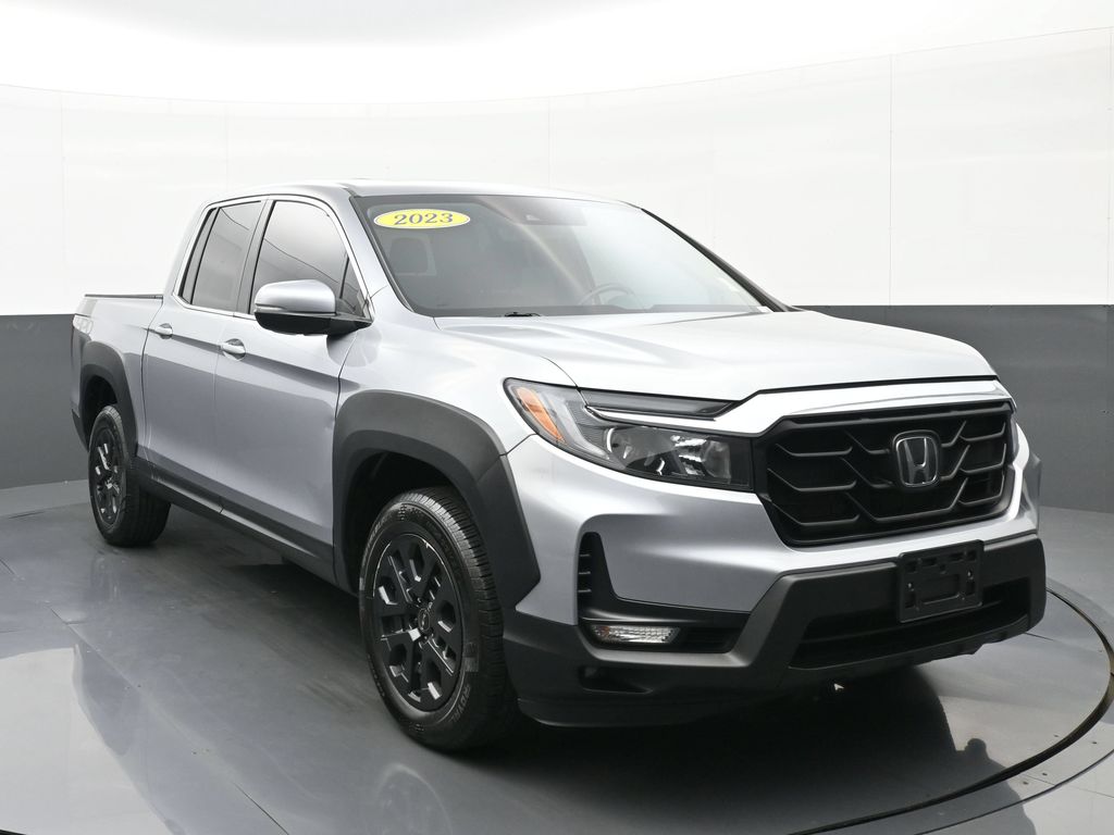 Pacific Pewter Metallic 2023 Honda Ridgeline Pickup Truck All-Wheel Drive 9-Speed Automatic