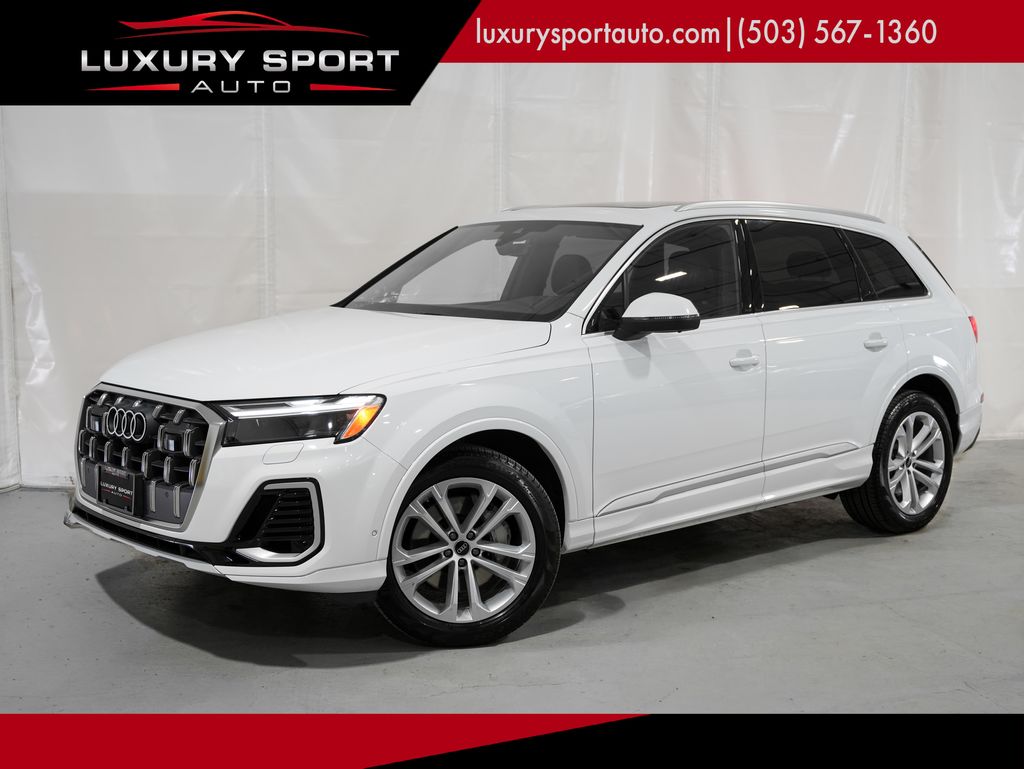 Glacier White Metallic 2025 Audi Q7 SUV / Crossover All-Wheel Drive 8-Speed Automatic