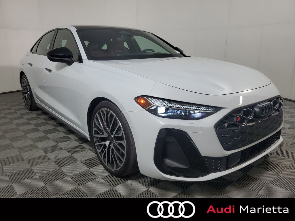 Glacier White 2025 Audi S5 3.0T quattro Premium Plus Sedan All-Wheel Drive 7-Speed Automatic