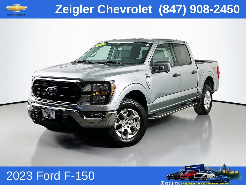 Silver Metallic 2023 Ford F-150 Pickup Truck Four-Wheel Drive Automatic