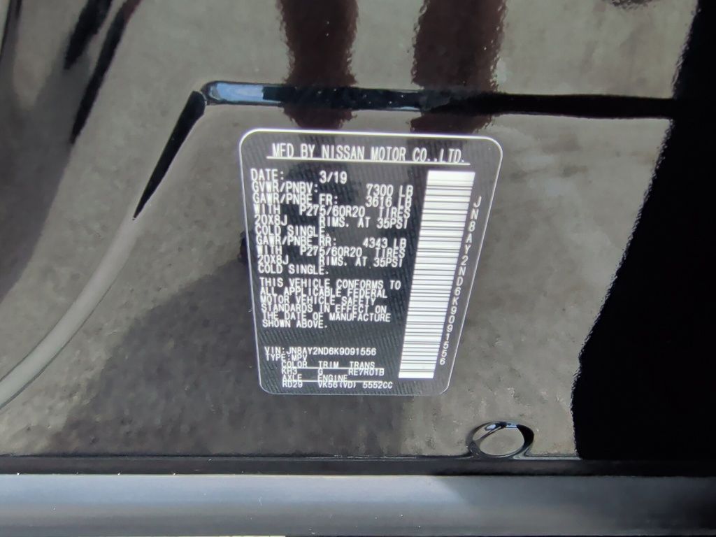 2019 Nissan Armada SL Black at Emmons Autoplex