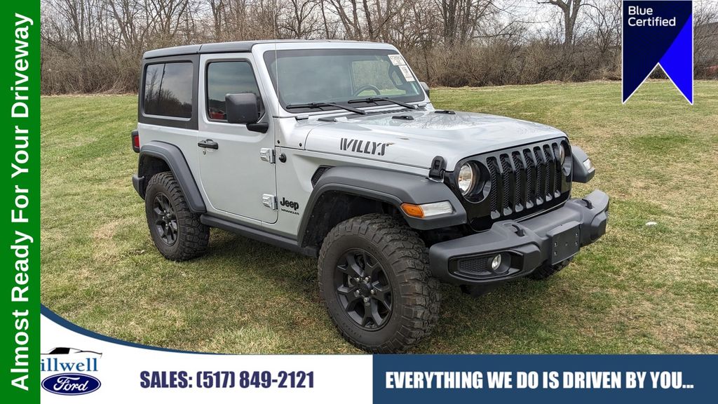 Silver Zynith Clearcoat 2023 Jeep Wrangler Willys 2-Door 4WD SUV / Crossover Four-Wheel Drive 8-Speed Automatic