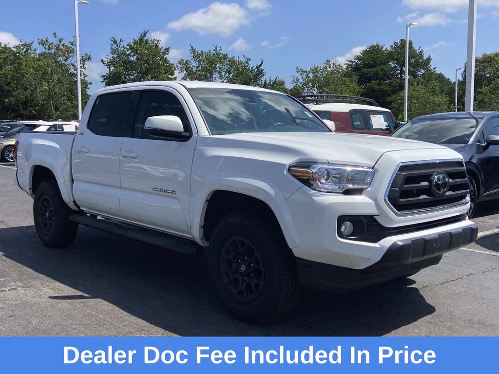 White 2022 Toyota Tacoma Pickup Truck 4X2 6-Speed Automatic