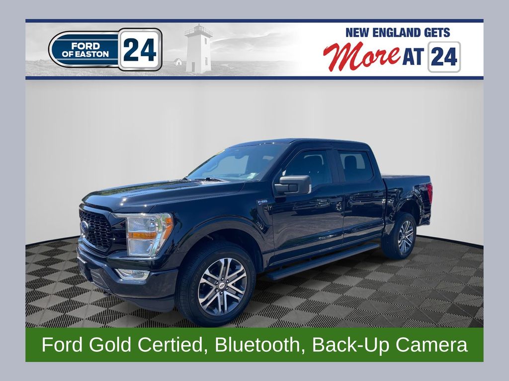 Agate Black Metallic 2021 Ford F-150 Pickup Truck Four-Wheel Drive Automatic
