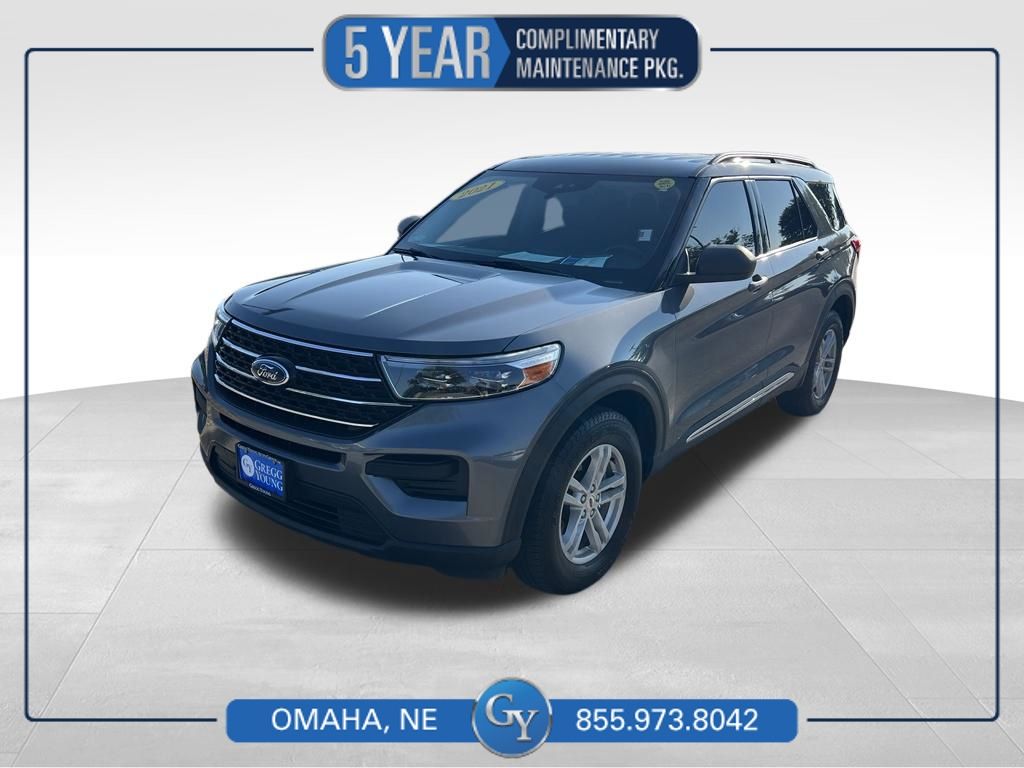 Gray Metallic 2021 Ford Explorer SUV / Crossover All-Wheel Drive Automatic