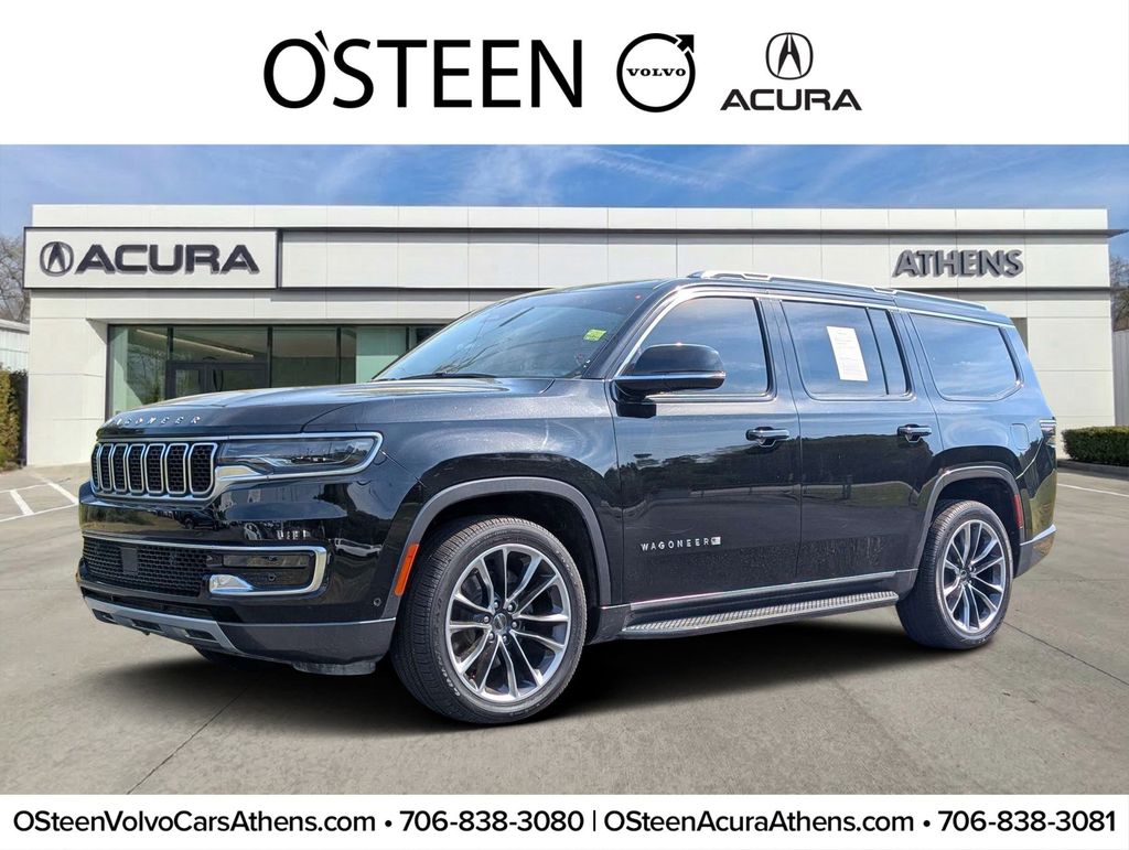 Diamond Black Crystal Pearlcoat 2022 Jeep Wagoneer Series II 4WD SUV / Crossover Four-Wheel Drive 8-Speed Automatic