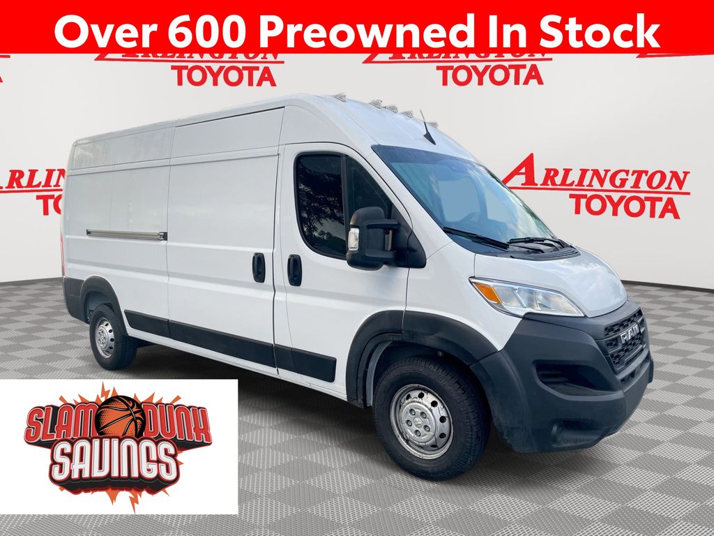 Bright White Clearcoat 2023 RAM ProMaster 2500 159 High Roof Cargo Van FWD Van Front-Wheel Drive 9-Speed Automatic