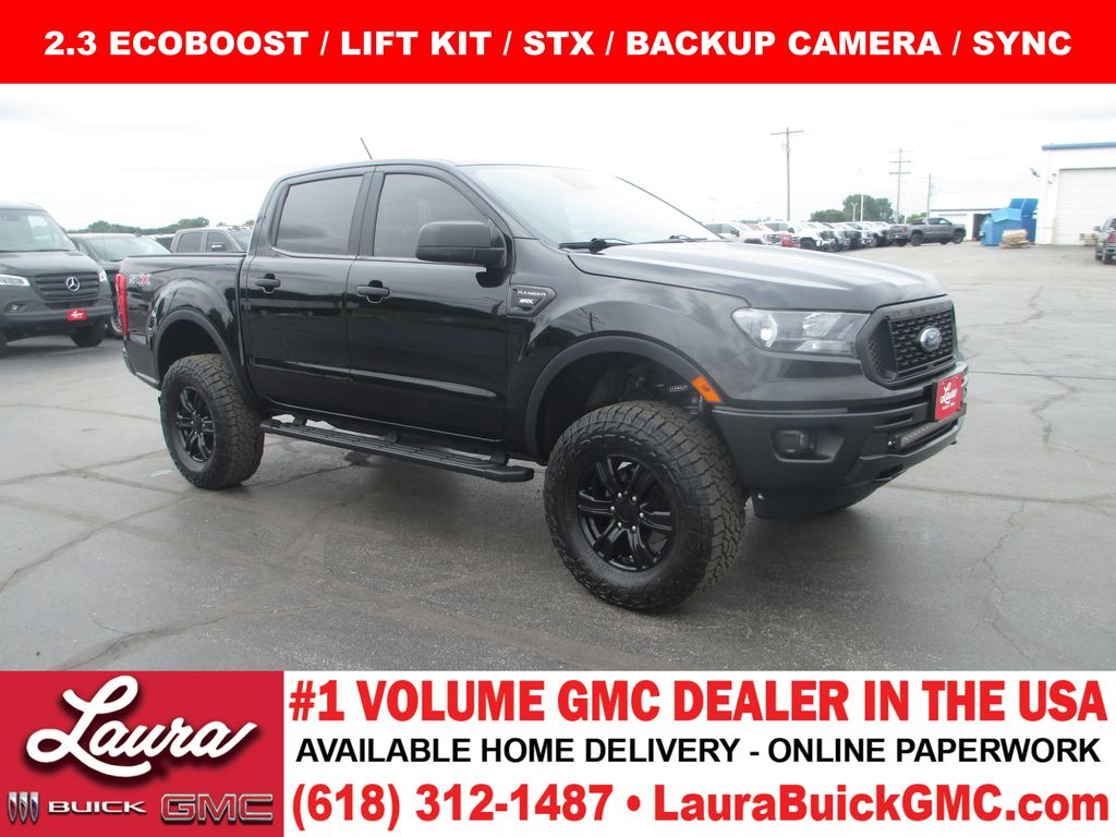Shadow Black 2022 Ford Ranger XL SuperCrew 4WD Pickup Truck Four-Wheel Drive Automatic