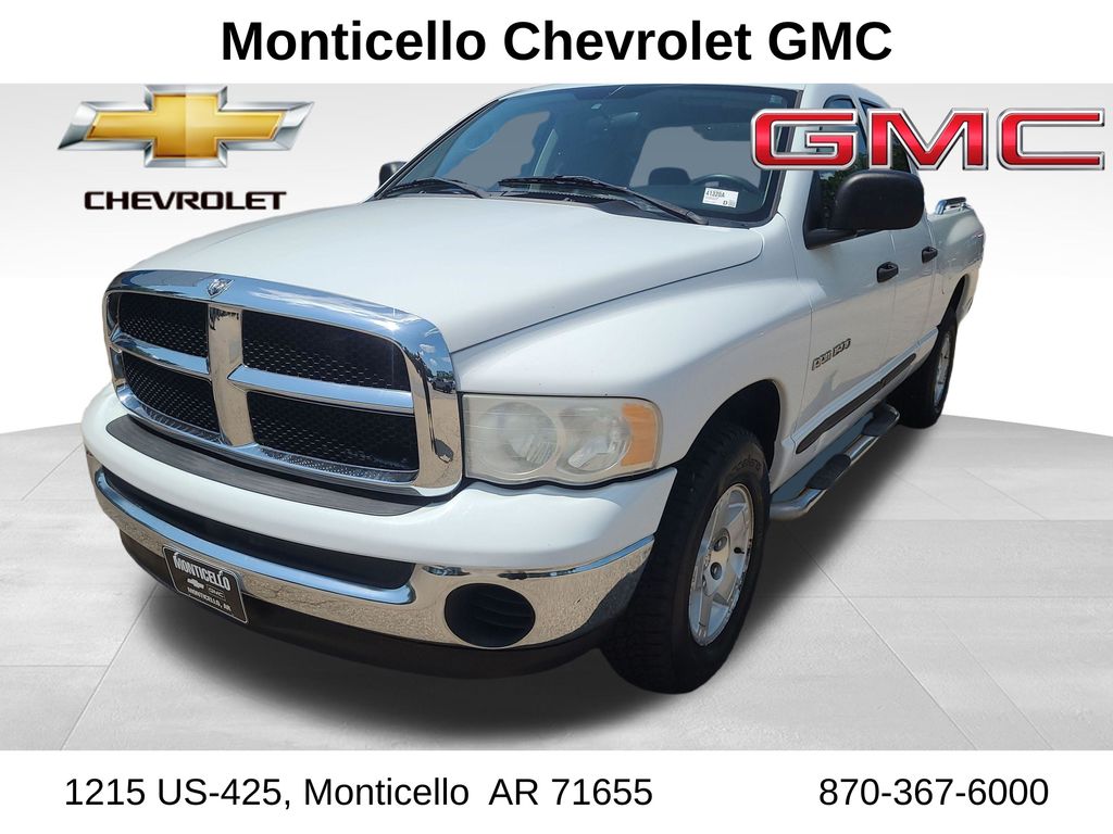 Bright White 2005 Dodge RAM 1500 Pickup Truck Rear-Wheel Drive 4-Speed Automatic Overdrive