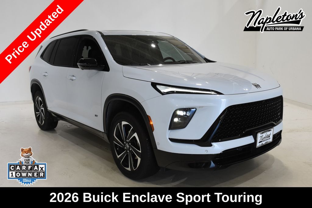 Iridescent White Tricoat 2026 Buick Enclave SUV / Crossover Four-Wheel Drive 8-Speed Automatic
