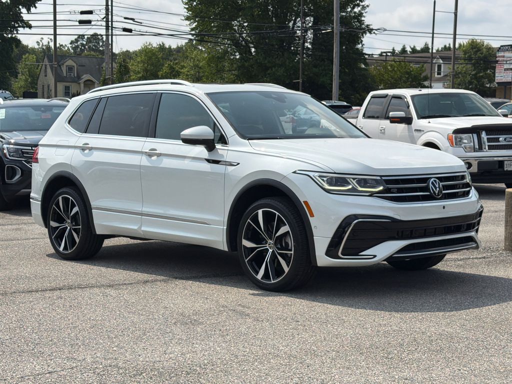 Opal White 2023 Volkswagen Tiguan SUV / Crossover All-Wheel Drive 8-Speed Automatic