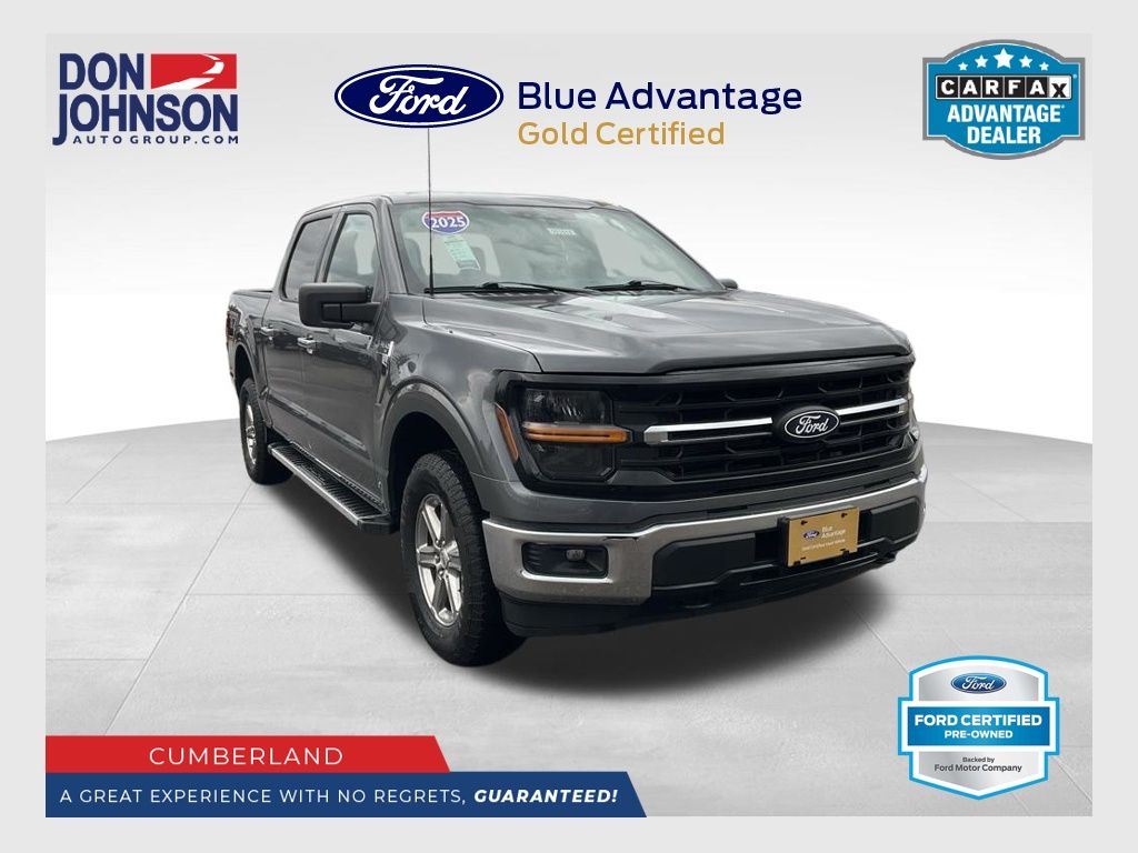 Gray Metallic 2025 Ford F-150 Pickup Truck Four-Wheel Drive Automatic