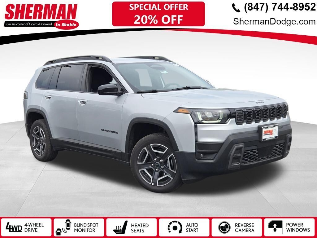 Silver Zynith Clearcoat 2026 Jeep Cherokee SUV / Crossover Four-Wheel Drive Continuously Variable Transmission