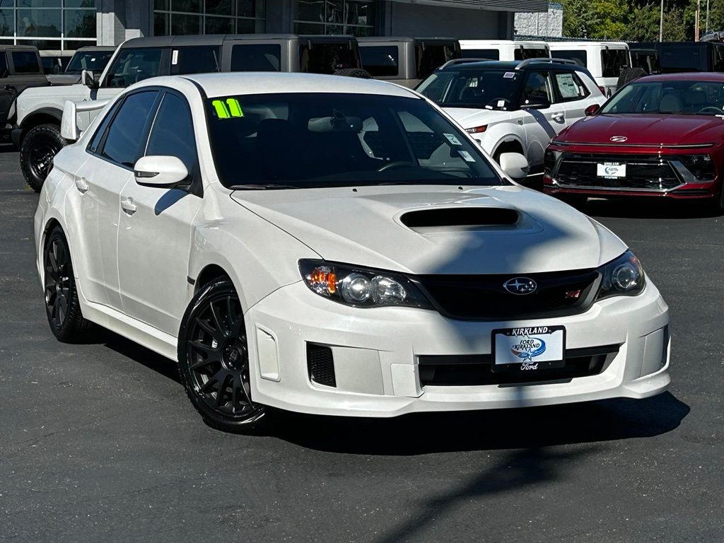 Satin White Pearl 2011 Subaru Impreza WRX STI Sedan AWD Sedan All-Wheel Drive 6-Speed Manual