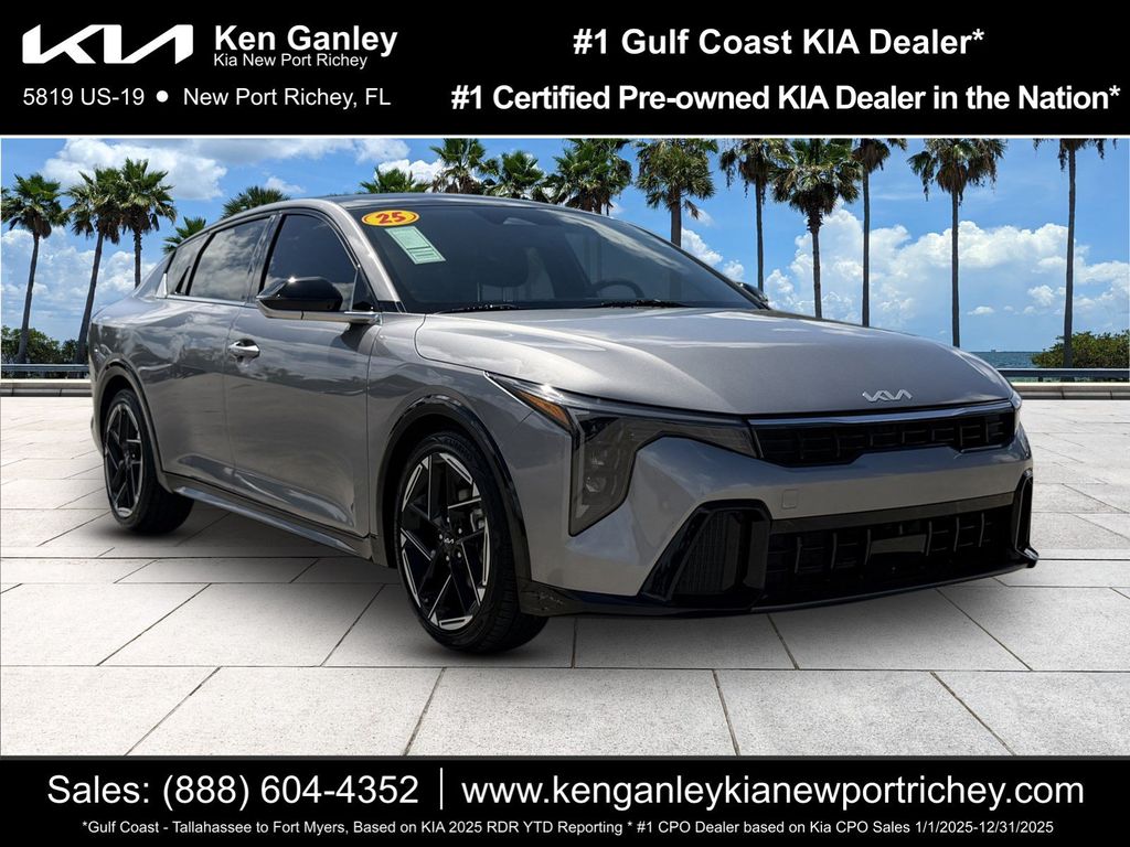 Steel Gray 2025 Kia K4 Sedan Front-Wheel Drive Continuously Variable Transmission