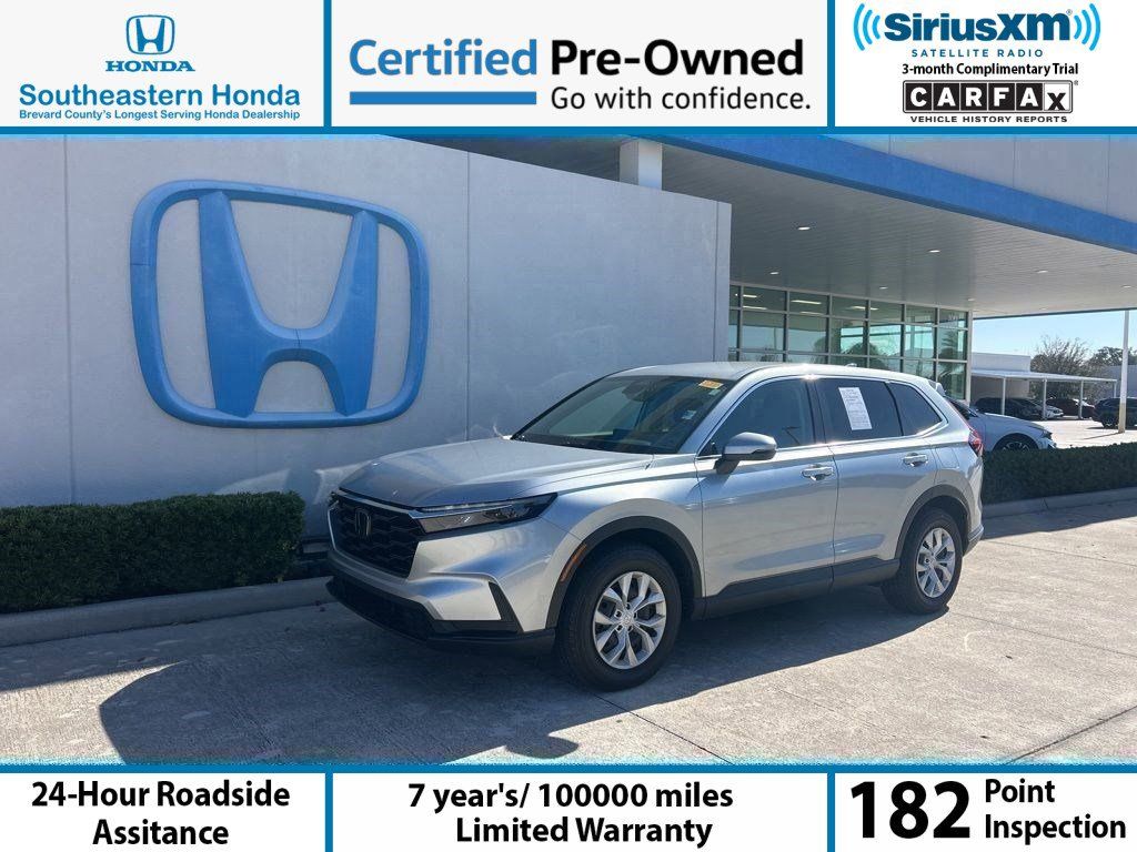 Solar Silver Metallic 2025 Honda CR-V LX AWD SUV / Crossover All-Wheel Drive Continuously Variable Transmission