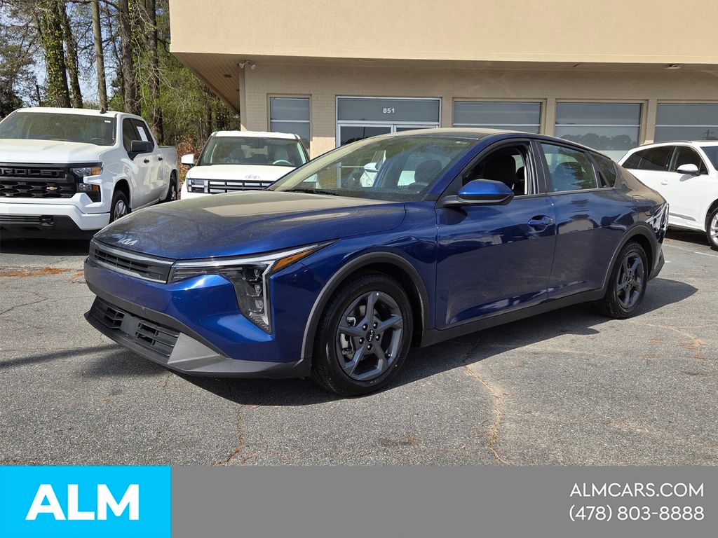 Deep Sea Blue 2025 Kia K4 LXS FWD Sedan Front-Wheel Drive Continuously Variable Transmission