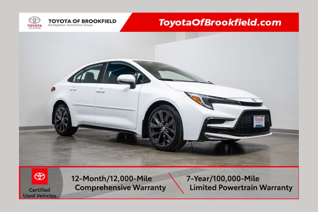 Ice Cap 2023 Toyota Corolla SE FWD Sedan Front-Wheel Drive Continuously Variable Transmission