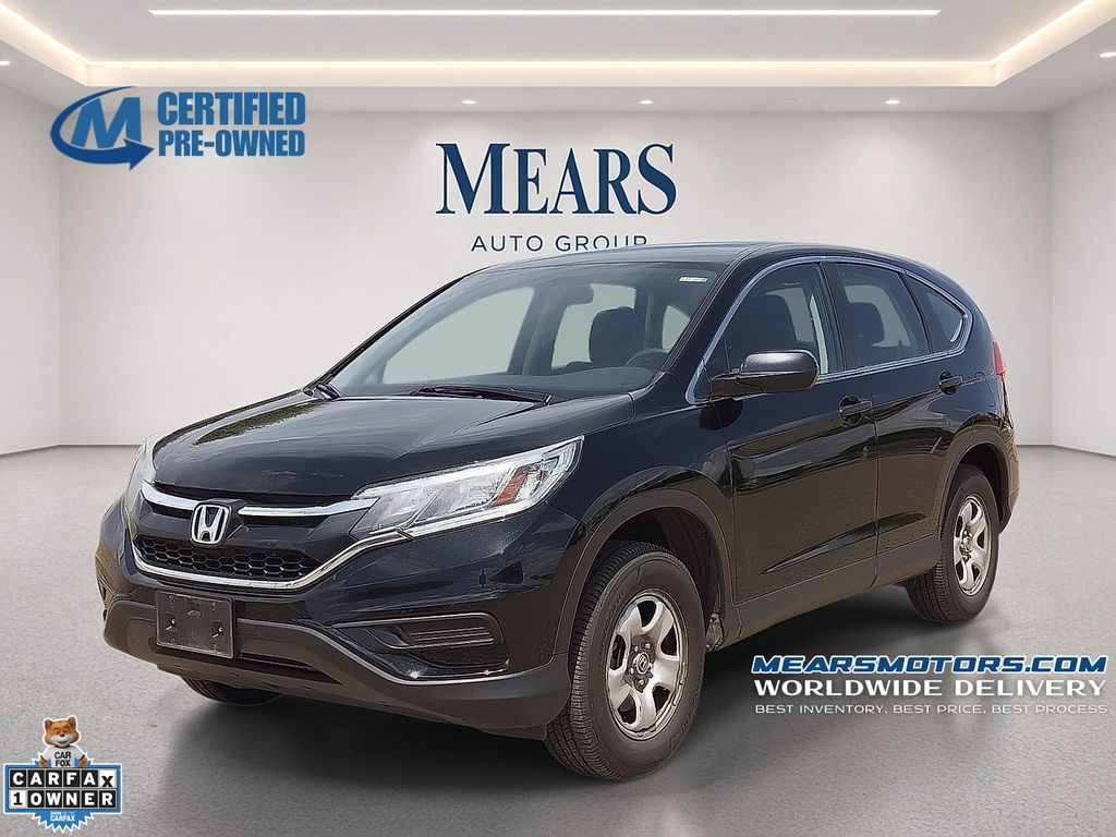 Black 2015 Honda CR-V LX AWD SUV / Crossover All-Wheel Drive Continuously Variable Transmission