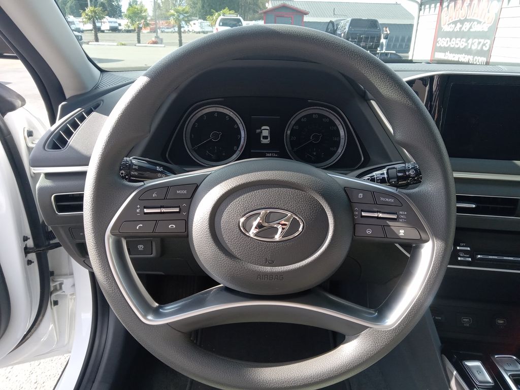 2023 Serenity White Hyundai Sonata SEL FWD Sedan