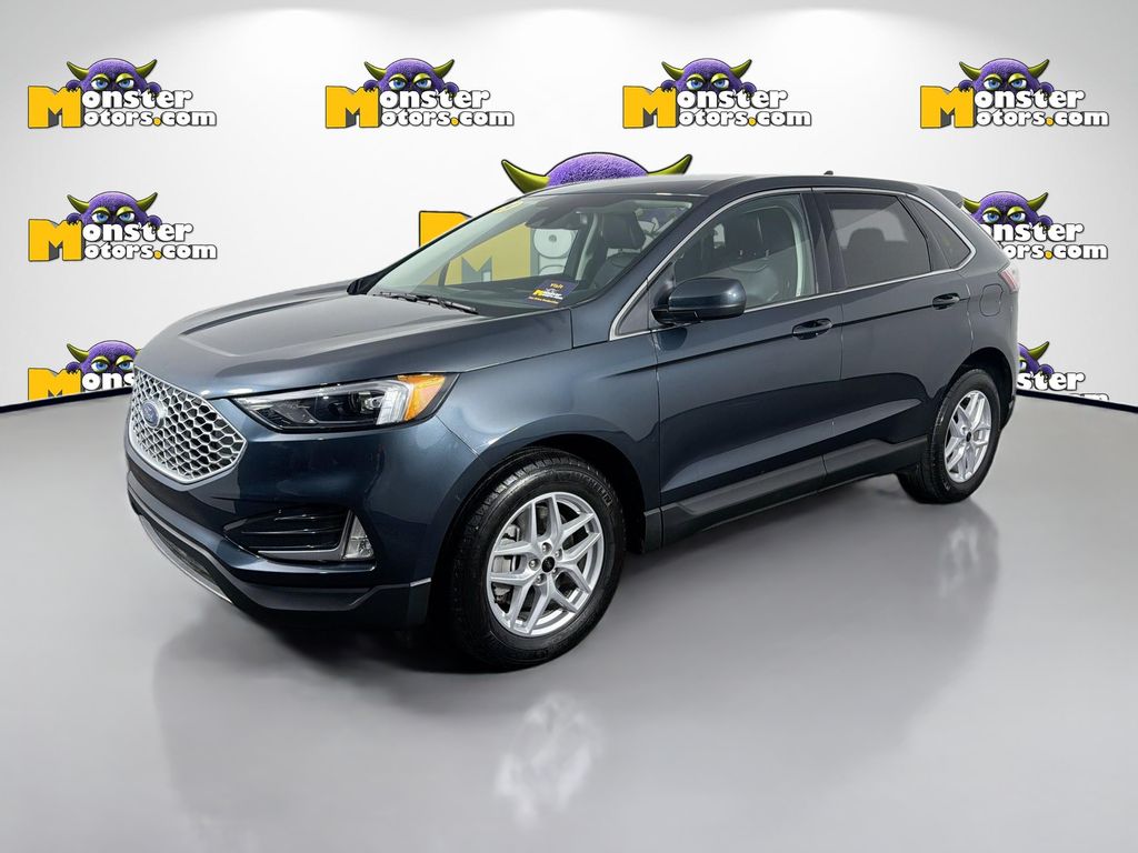 Blue Metallic 2024 Ford Edge SEL AWD SUV / Crossover All-Wheel Drive 8-Speed Automatic