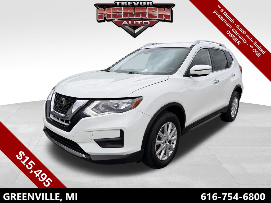 Glacier White 2020 Nissan Rogue SV AWD SUV / Crossover All-Wheel Drive Continuously Variable Transmission