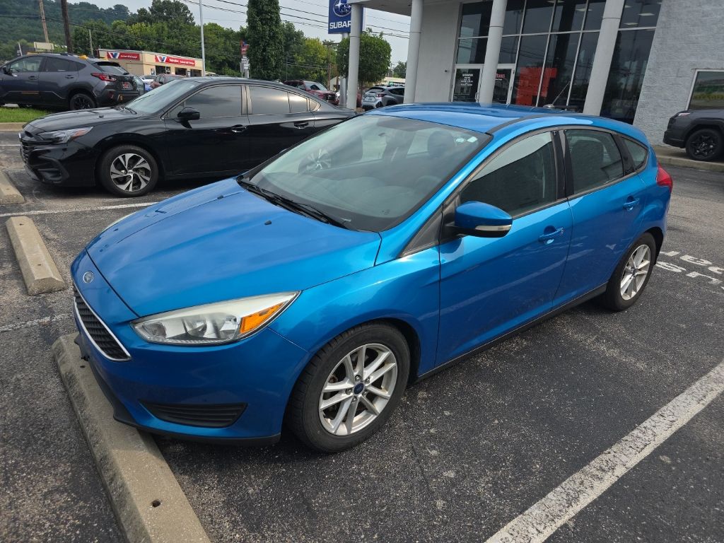 Blue 2015 Ford Focus Hatchback Front-Wheel Drive